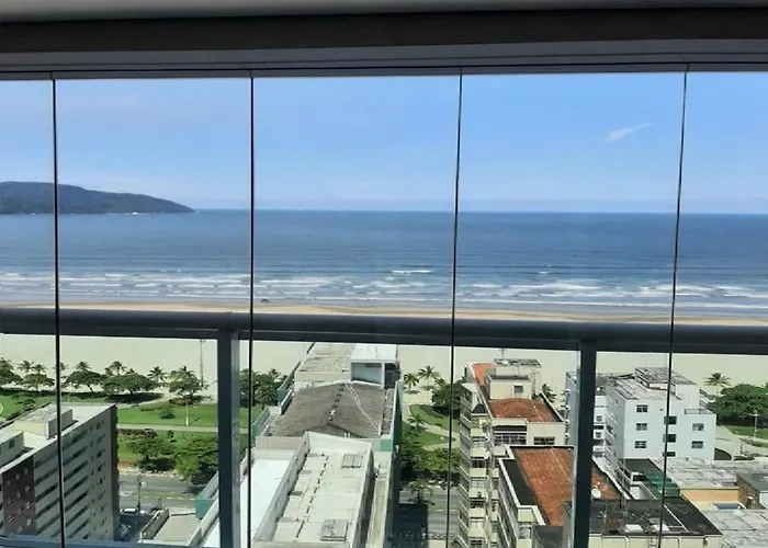 APTO Top com Vista pro Mar em Condomínio Completo em Frente à Praia! (6 pessoas)